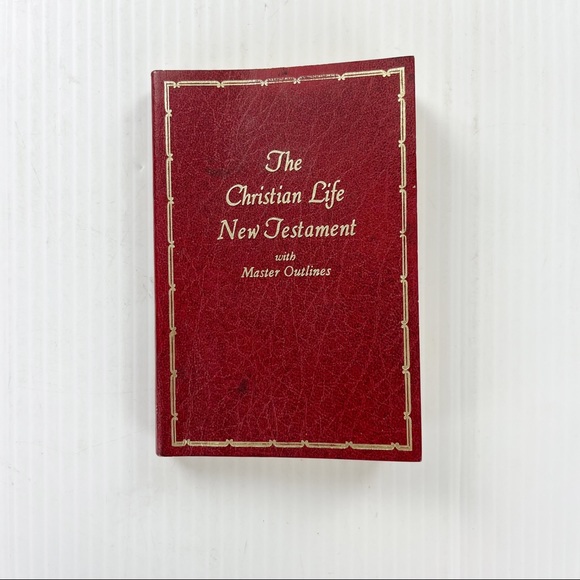 Vintage 1978 Christian Life New Testament with Master Outlines Book - Picture 1 of 4